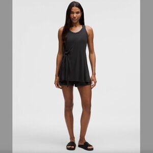 lululemon Modal Wrap Romper 4" | Black | Size 10 | beach cover-up 👙🏝️☀️🍋